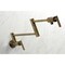 Kingston Brass KS4103CML Wall Mount Pot Filler, Antique Brass KS4103CML - alternate 2